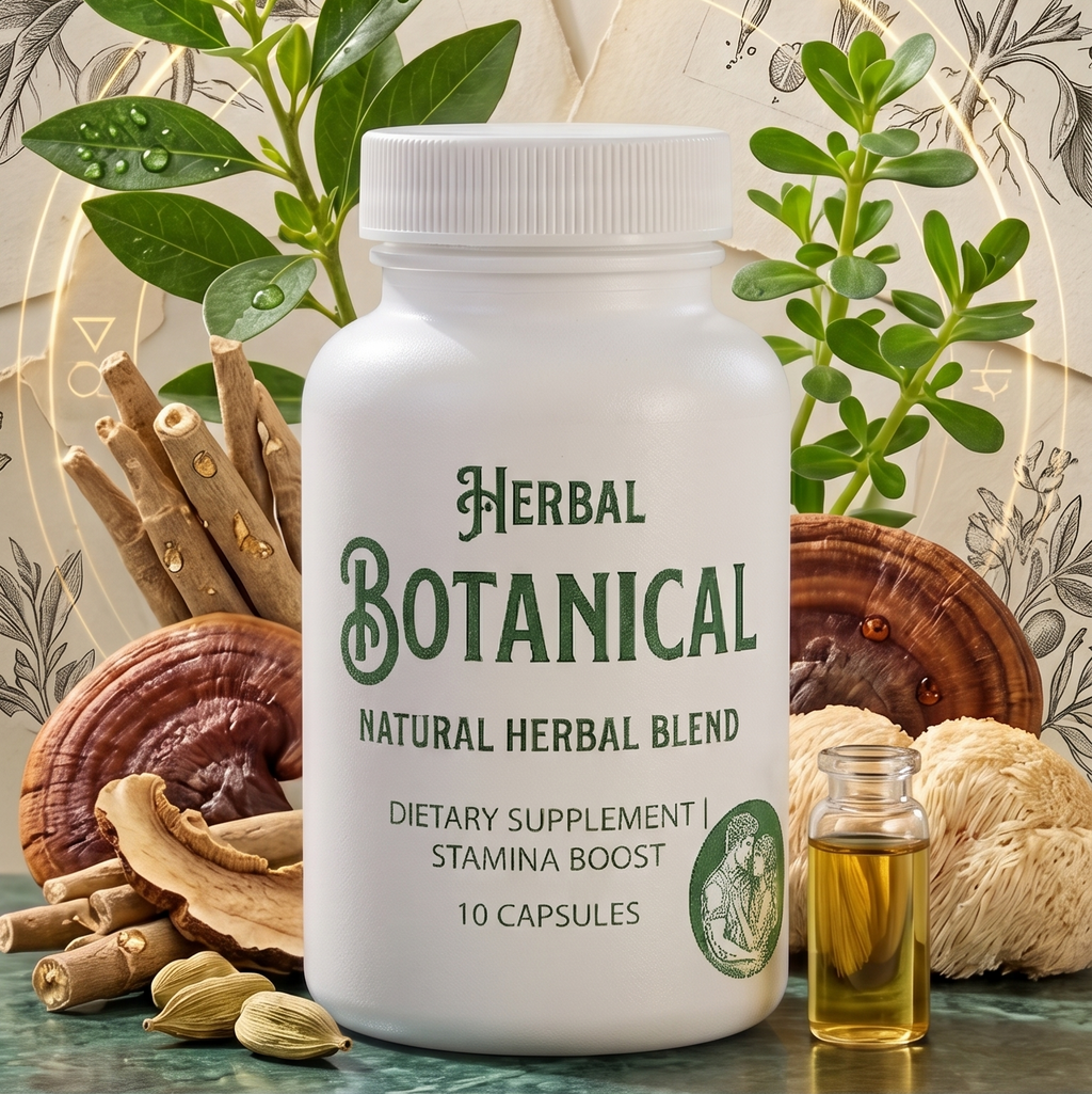 Botanical Herbal Stamina Boost – Natural Men Timing & Energy Capsules
